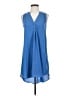 Lush 100% Polyester Solid Blue Casual Dress Size XS - photo 1