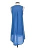 Lush 100% Polyester Solid Blue Casual Dress Size XS - photo 2