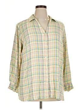 Joan Rivers 3/4 Sleeve Button Down Shirt