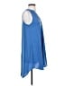 Lush 100% Polyester Solid Blue Casual Dress Size XS - photo 4