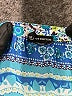 New Directions Blue 3/4 Sleeve Blouse Size M - photo 7
