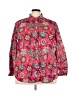 Talbots 100% Cotton Paisley Red Long Sleeve Blouse Size 3X - photo 1
