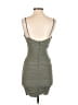Selfie Leslie Solid Gray Cocktail Dress Size L - photo 2