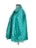 Chico's 100% Polyester Metallic Teal Blazer Size L - photo 5