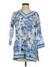 Gretchen Scott Designs Paisley Blue 3/4 Sleeve Blouse Size S - photo 1