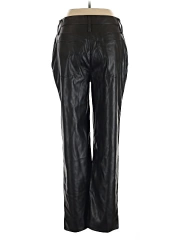 Madewell The Perfect Vintage Straight Jean: Faux Leather Edition (view 2)