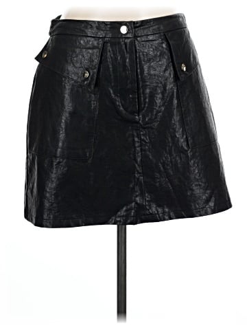 Zara Faux Leather Skirt (view 1)