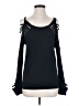 Venus Black Long Sleeve Top Size S - photo 1