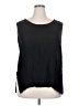 Anthony Marc Hankins 100% Rayon Black Sleeveless Blouse Size 2X - photo 1