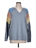 Maurices Color Block Blue Sweatshirt Size L - photo 1