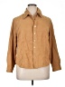 Ruby Rd. 100% Polyester Tan Long Sleeve Button-Down Shirt Size 16 - photo 1