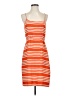 J.Crew 100% Silk Stripes Orange Casual Dress Size 4 - photo 1