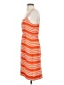 J.Crew 100% Silk Stripes Orange Casual Dress Size 4 - photo 5