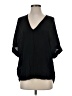 Vince. 100% Silk Black 3/4 Sleeve Silk Top Size XS - photo 1