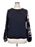 Emery Rose Blue Long Sleeve Blouse Size XXL - photo 1