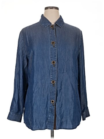 Soft Surroundings 3/4 Sleeve Button-Down Shirt (view 1)