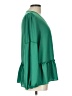 Pleione 100% Polyester Green Long Sleeve Blouse Size L - photo 4