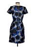 Alex + Alex 100% Polyester Graphic Blue Cocktail Dress Size 2 - photo 2