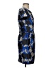 Alex + Alex 100% Polyester Graphic Blue Cocktail Dress Size 2 - photo 4