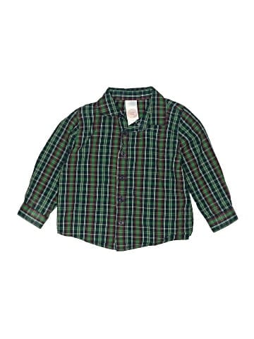 Wonder Nation Long Sleeve Button-Down Shirt (view 1)