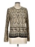 Rafael 100% Polyester Gold Long Sleeve Blouse Size L - photo 1