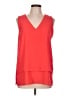 MICHAEL Michael Kors 100% Polyester Red Sleeveless Blouse Size L - photo 1
