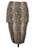 Lanvin Chevron-herringbone Brown Tan Casual Skirt Size 8 - photo 1