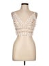 Akira 100% Polyester Ivory Sleeveless Top Size L - photo 1