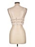 Akira 100% Polyester Ivory Sleeveless Top Size L - photo 2