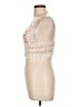 Akira 100% Polyester Ivory Sleeveless Top Size L - photo 5