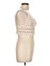Akira 100% Polyester Ivory Sleeveless Top Size L - photo 4