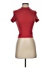 Truly Madly Deeply Red Short Sleeve Turtleneck Size XS - photo 1