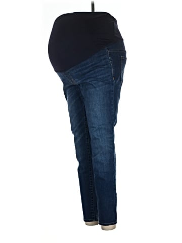 Madewell Maternity Over-the-Belly Skinny Jeans in Danny Wash: TENCEL&trade; Denim Edition (view 1)