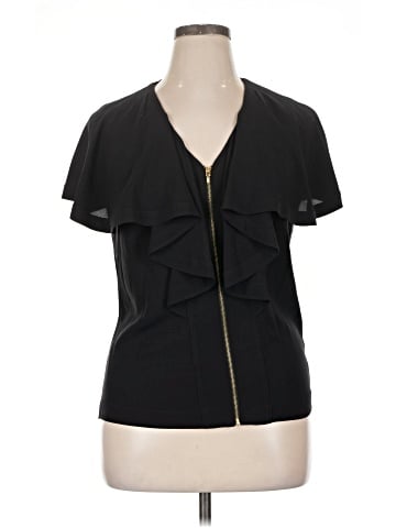 Tory Burch Short Sleeve Silk Top (view 1)