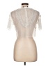 Akira 100% Polyester Ivory Short Sleeve Top Size L - photo 2