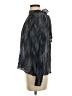 Bella Dahl 100% Rayon Chevron-herringbone Black Long Sleeve Blouse Size S - photo 5