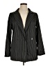 Shein 100% Polyester Stripes Black Blazer Size XL - photo 1