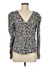 MNG 100% Viscose Black Long Sleeve Blouse Size 8 - photo 1