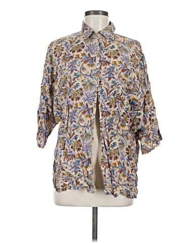 Miss Selfridge 3/4 Sleeve Button-Down Shirt (view 1)