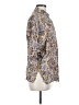Miss Selfridge 100% Rayon Paisley Gray 3/4 Sleeve Button-Down Shirt Size M - photo 4