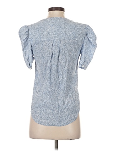 Veronica Beard Short Sleeve Silk Top (view 2)