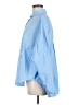 SECULAR 100% Cotton Color Block Blue Long Sleeve Button-Down Shirt One size - photo 5