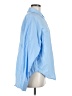SECULAR 100% Cotton Color Block Blue Long Sleeve Button-Down Shirt One size - photo 4