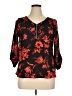 By & By 100% Polyester Black 3/4 Sleeve Blouse Size XL - photo 1