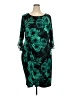 Connected Apparel Green Cocktail Dress Size 24 - photo 1