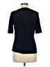 Talbots Solid Blue Short Sleeve Top Size M - photo 2