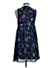 Old Navy 100% Polyester Floral Blue Casual Dress Size XS - photo 2