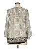 Black Rainn Silver 3/4 Sleeve Blouse Size XL - photo 2