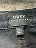 Obey 100% Cotton Solid Black Denim Shorts Size 27 waist - photo 3