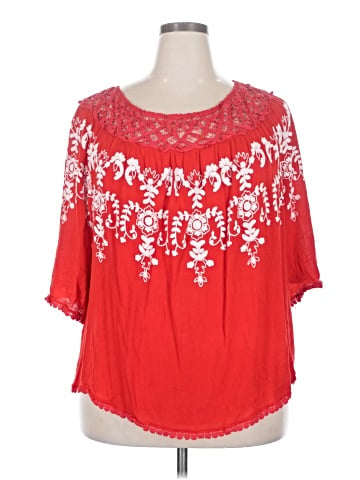 Curations 3/4 Sleeve Blouse (view 1)